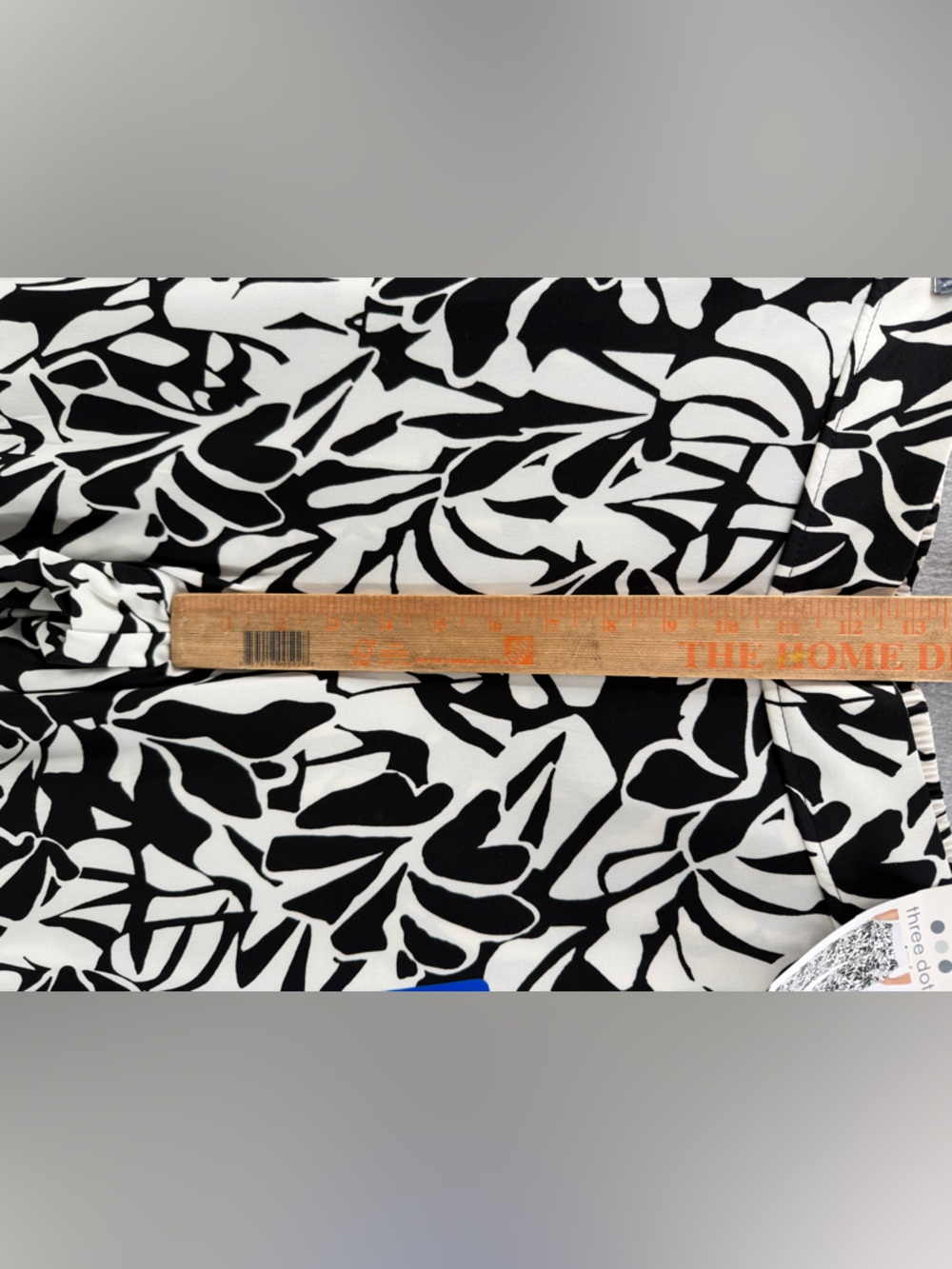 Three Dots Pants Womens L Black White Print Palazzo Resortwear Boho Comfy NWT - Picture 9 of 13